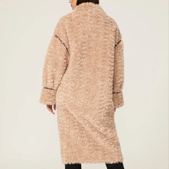 $598 OOF WEAR Italy reversible faux shearling coat US L / IT 44 - Picture 7 of 16